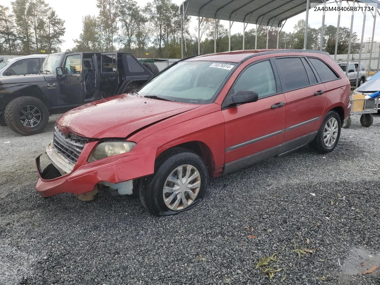 2006 Chrysler Pacifica VIN: 2A4GM48406R871734 Lot: 74576914