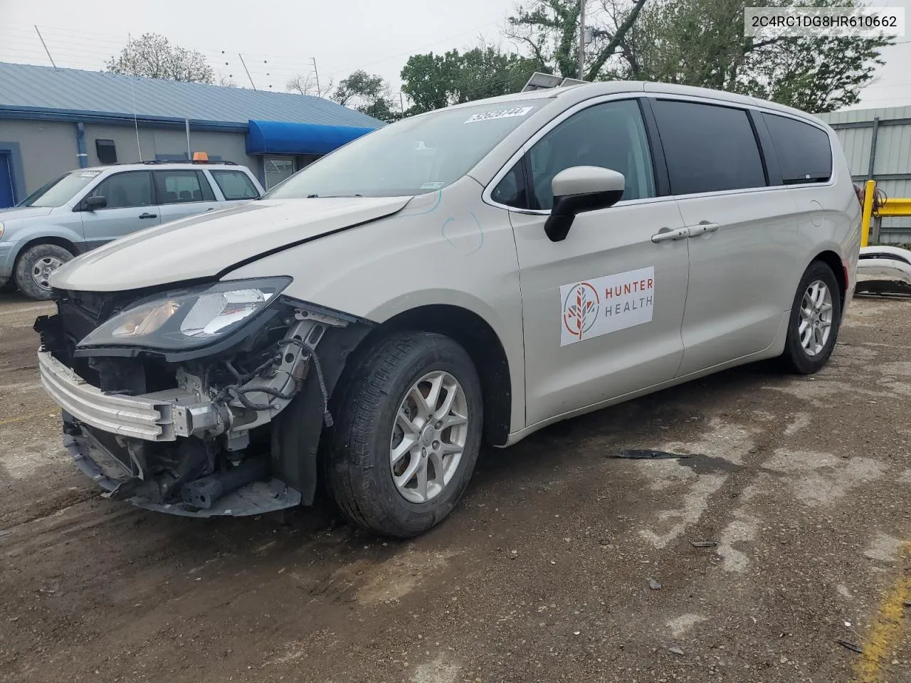 2017 Chrysler Pacifica Touring VIN: 2C4RC1DG8HR610662 Lot: 52628744