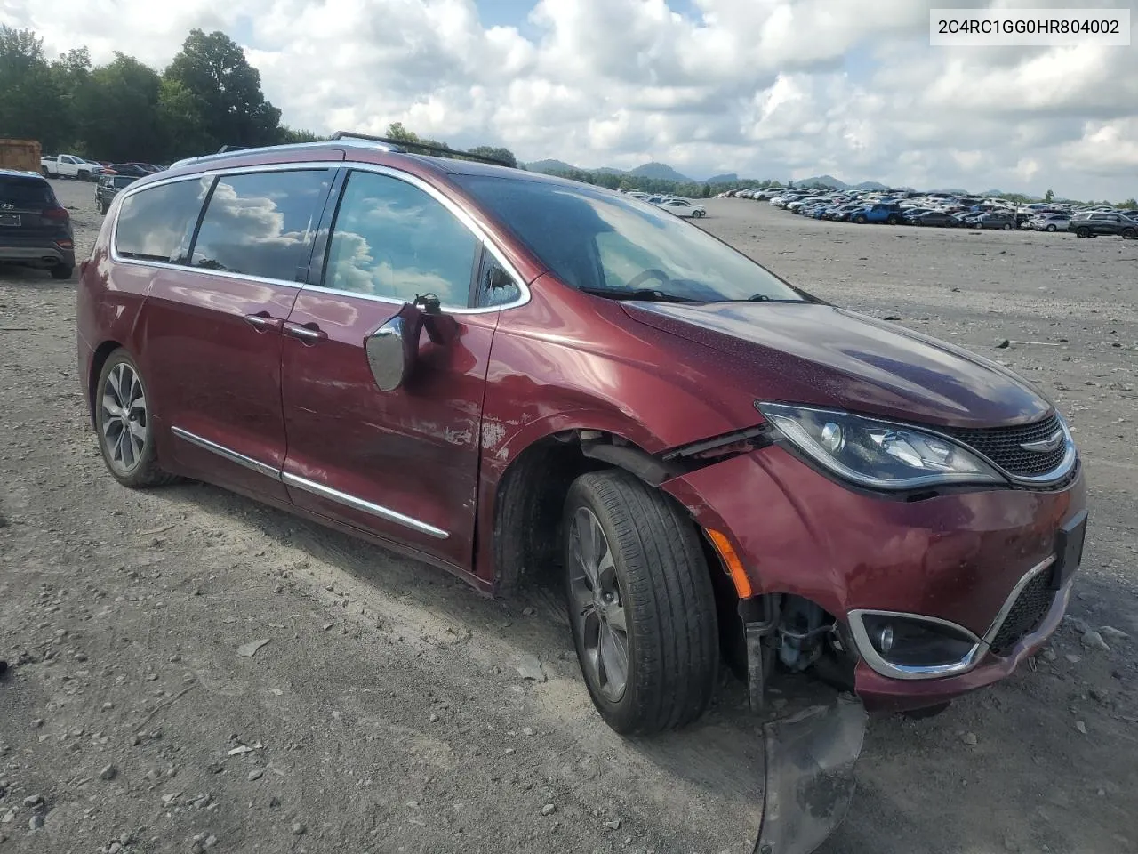 2017 Chrysler Pacifica Limited VIN: 2C4RC1GG0HR804002 Lot: 65893704