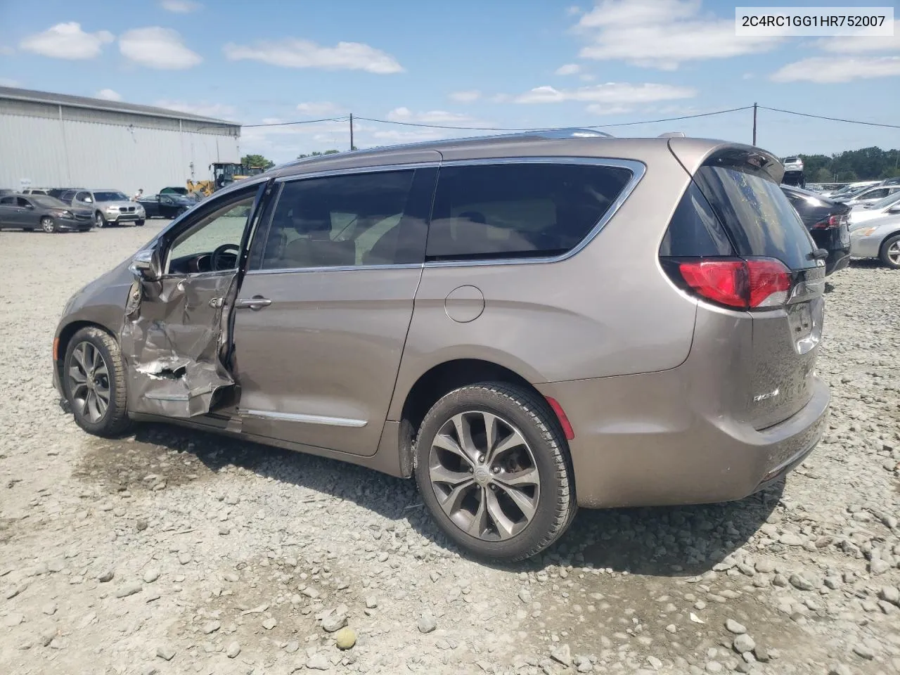 2C4RC1GG1HR752007 2017 Chrysler Pacifica Limited