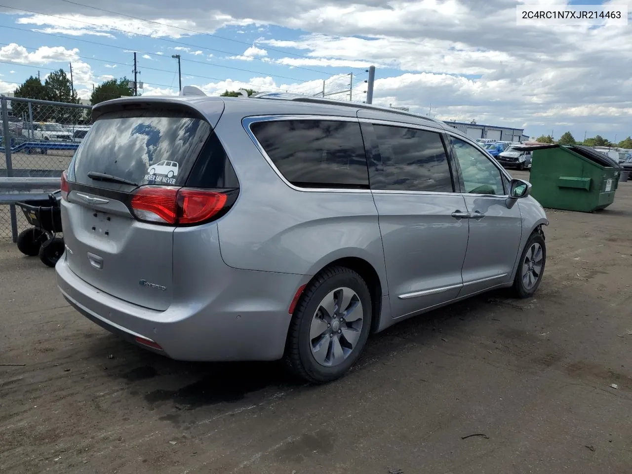 2018 Chrysler Pacifica Hybrid Limited VIN: 2C4RC1N7XJR214463 Lot: 60768764