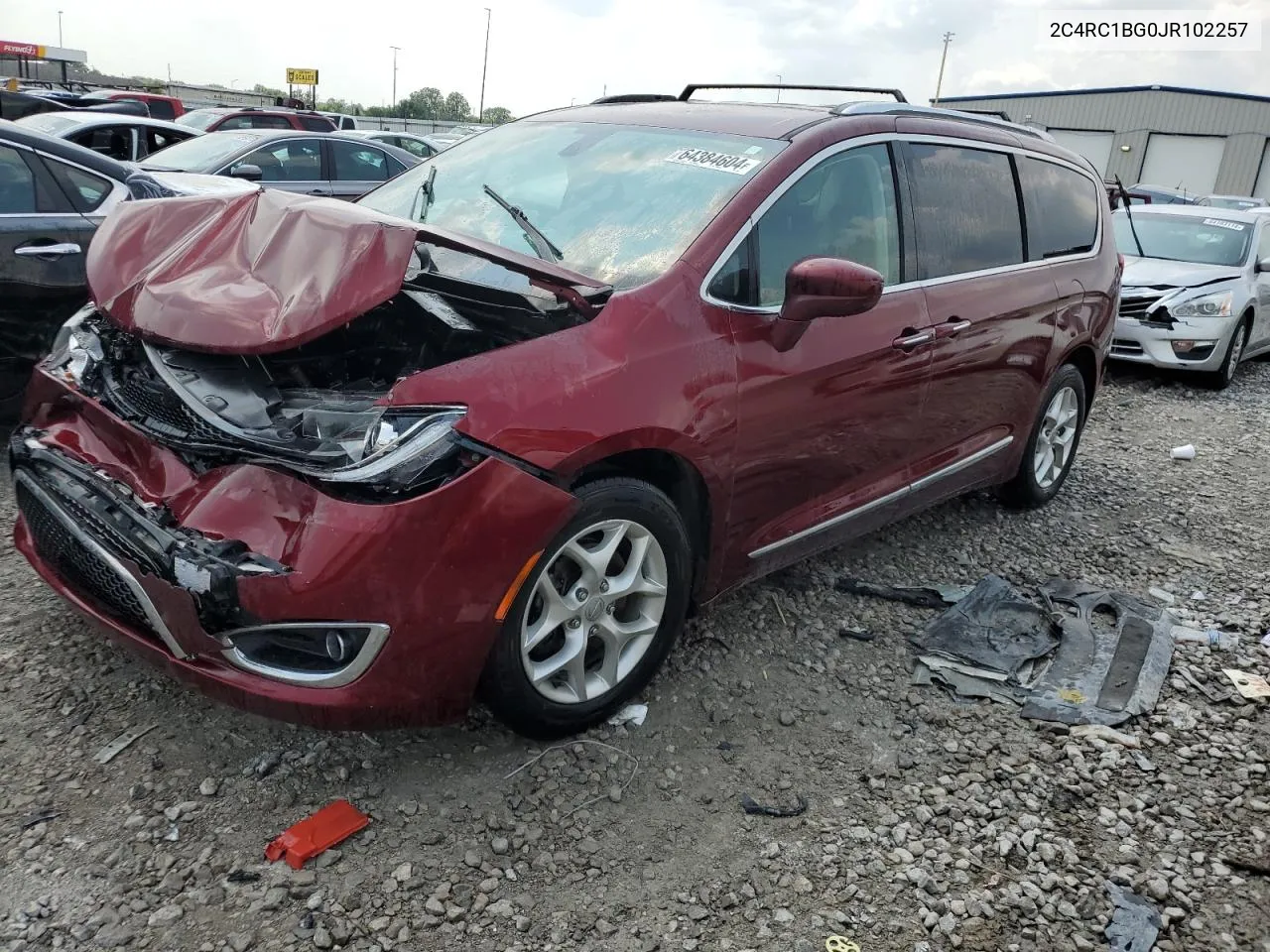 2018 Chrysler Pacifica Touring L VIN: 2C4RC1BG0JR102257 Lot: 64384604