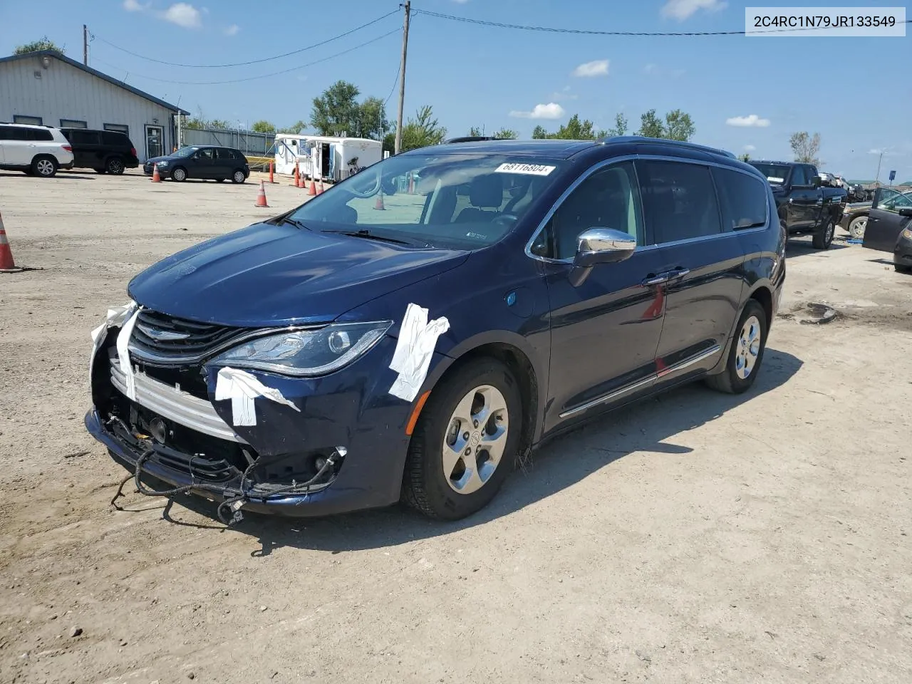 2018 Chrysler Pacifica Hybrid Limited VIN: 2C4RC1N79JR133549 Lot: 68116804