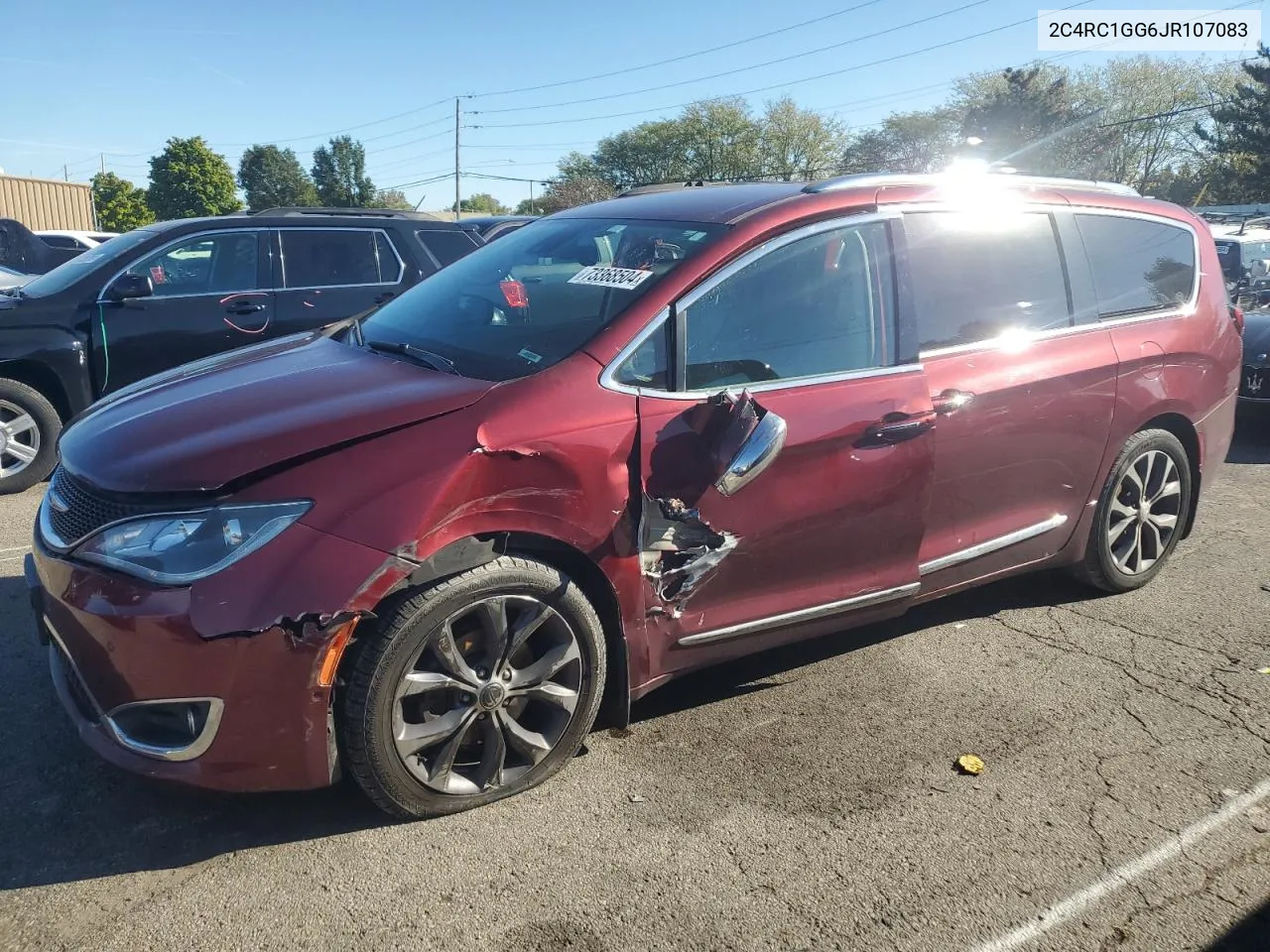 2018 Chrysler Pacifica Limited VIN: 2C4RC1GG6JR107083 Lot: 73368504