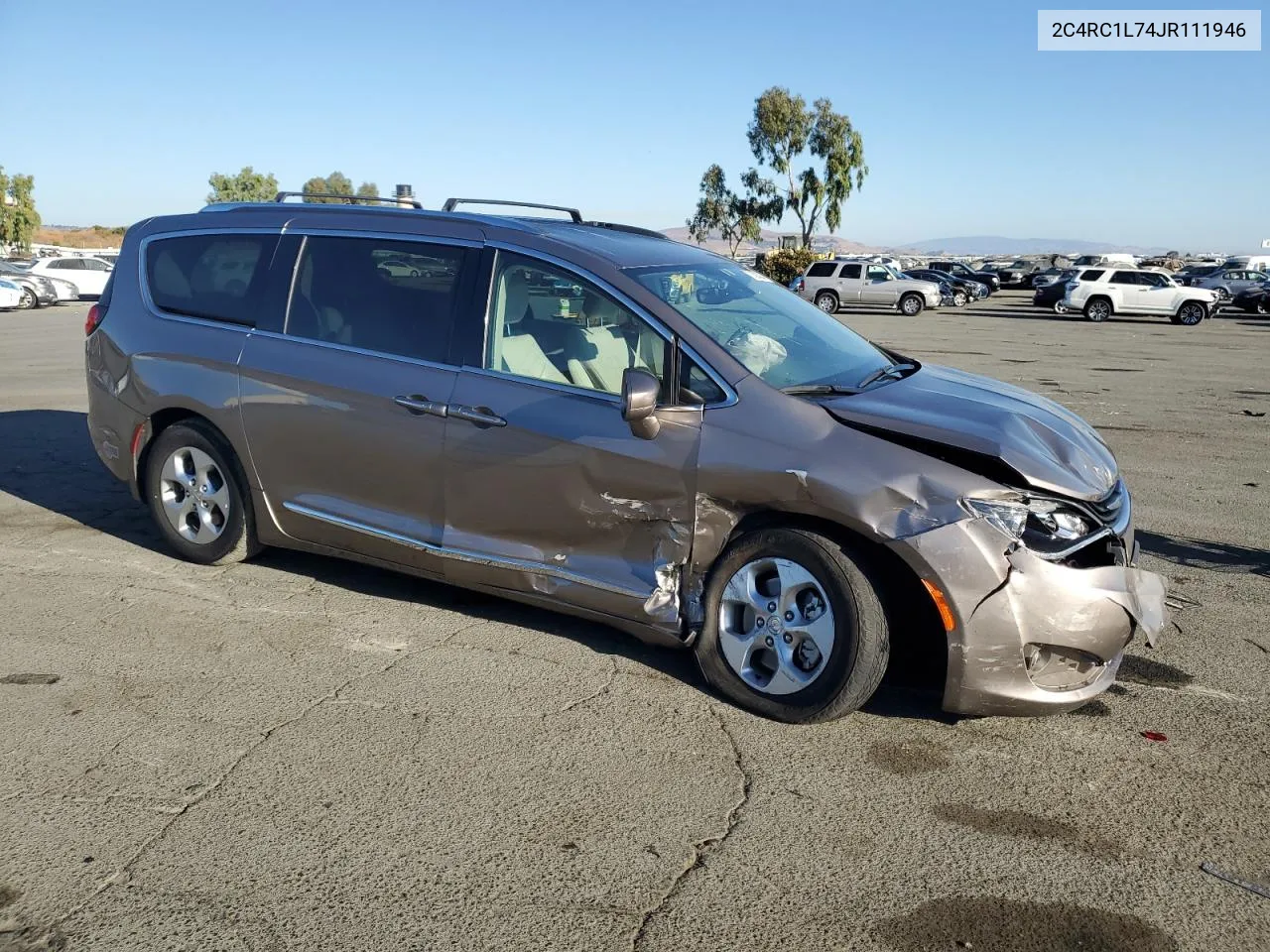 2018 Chrysler Pacifica Hybrid Touring L VIN: 2C4RC1L74JR111946 Lot: 73394334