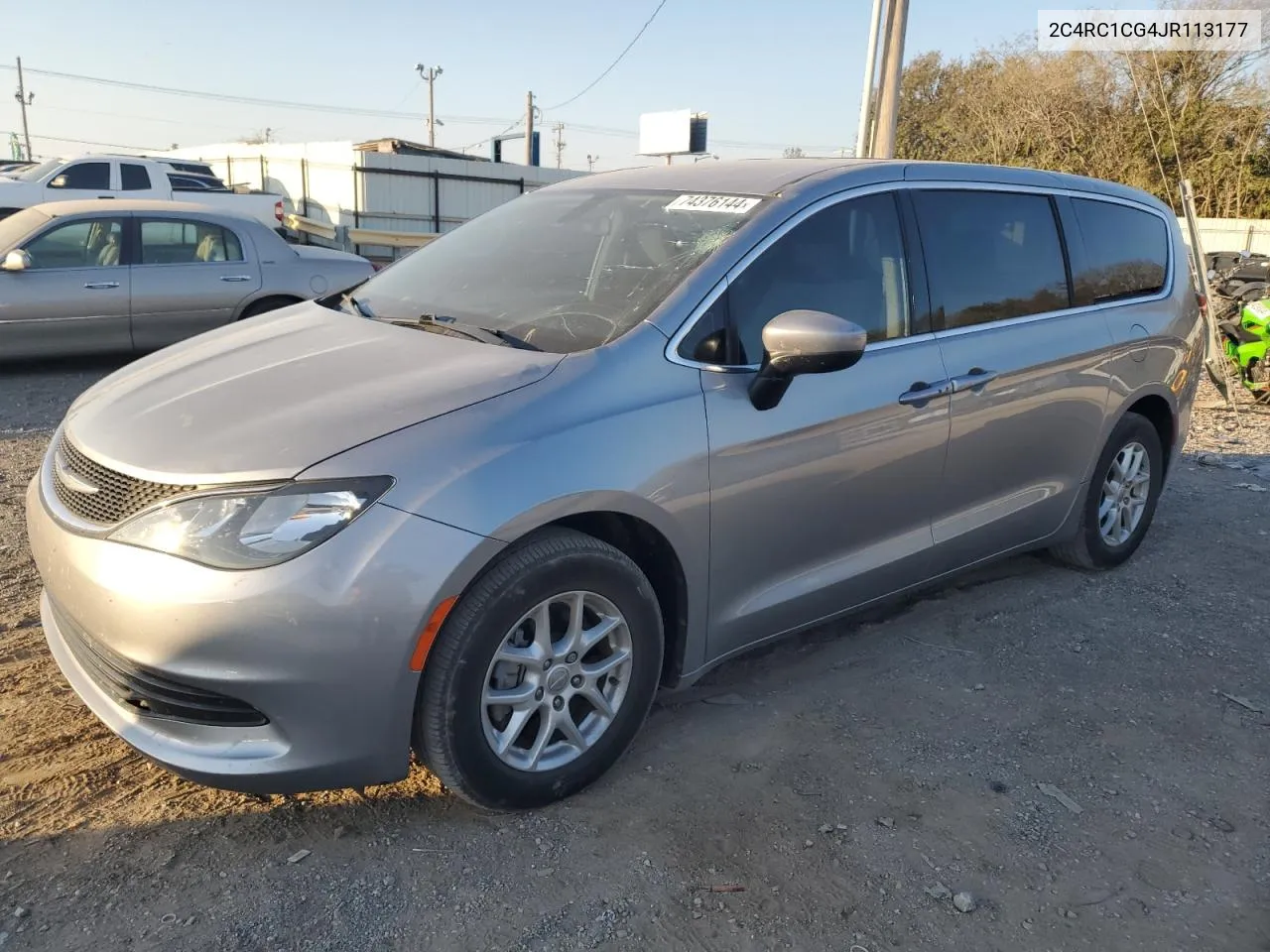 2018 Chrysler Pacifica Lx VIN: 2C4RC1CG4JR113177 Lot: 74376144