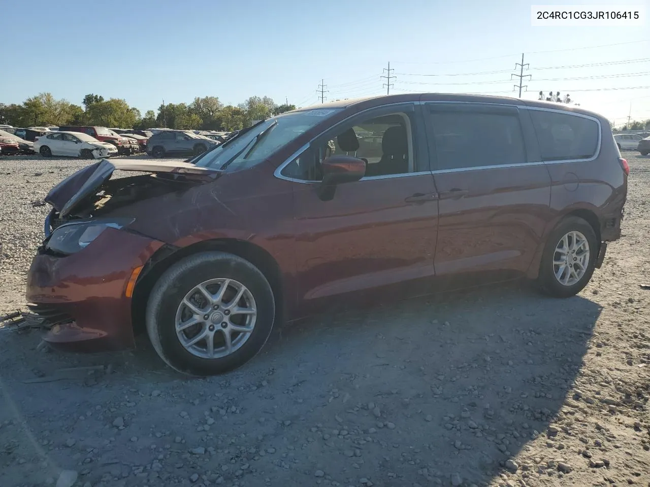 2018 Chrysler Pacifica Lx VIN: 2C4RC1CG3JR106415 Lot: 75395694