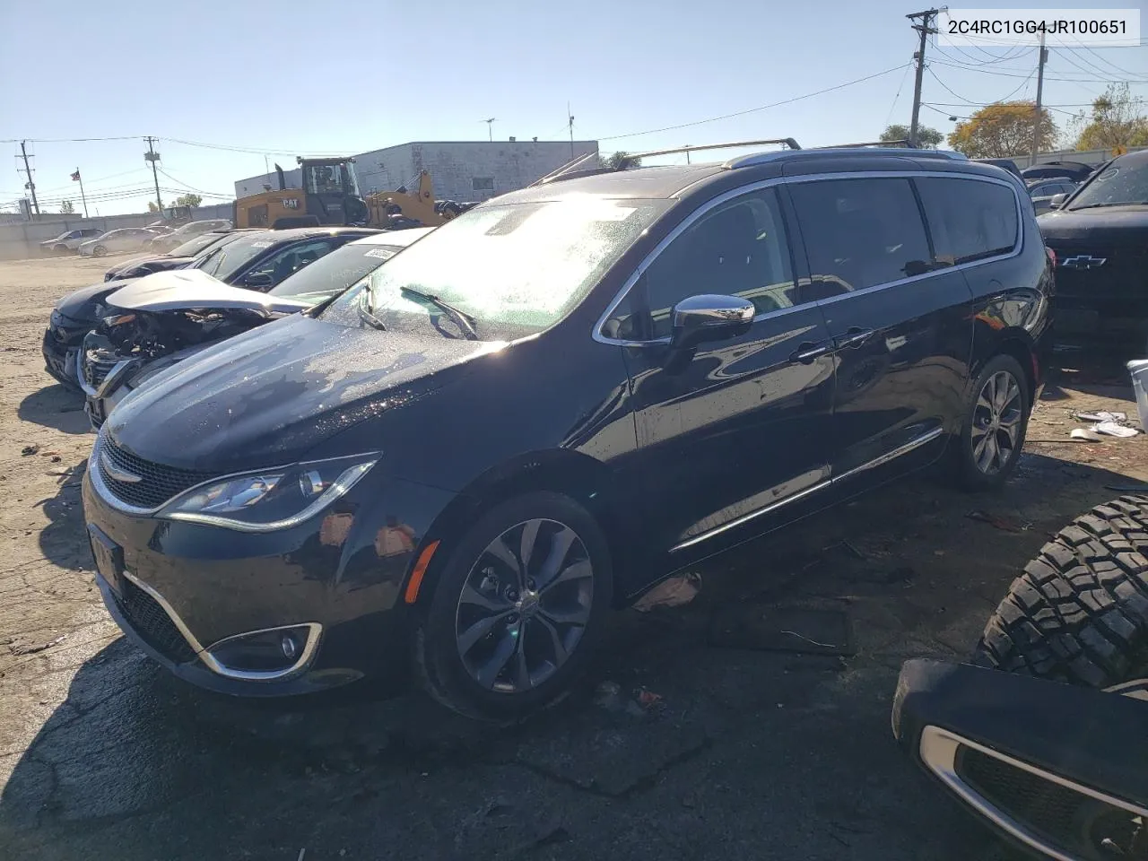 2018 Chrysler Pacifica Limited VIN: 2C4RC1GG4JR100651 Lot: 75845684