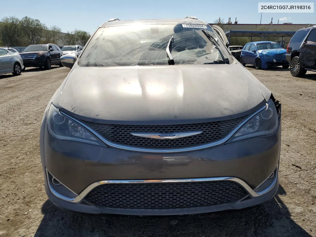 2018 Chrysler Pacifica Limited VIN: 2C4RC1GG7JR198316 Lot: 75928994