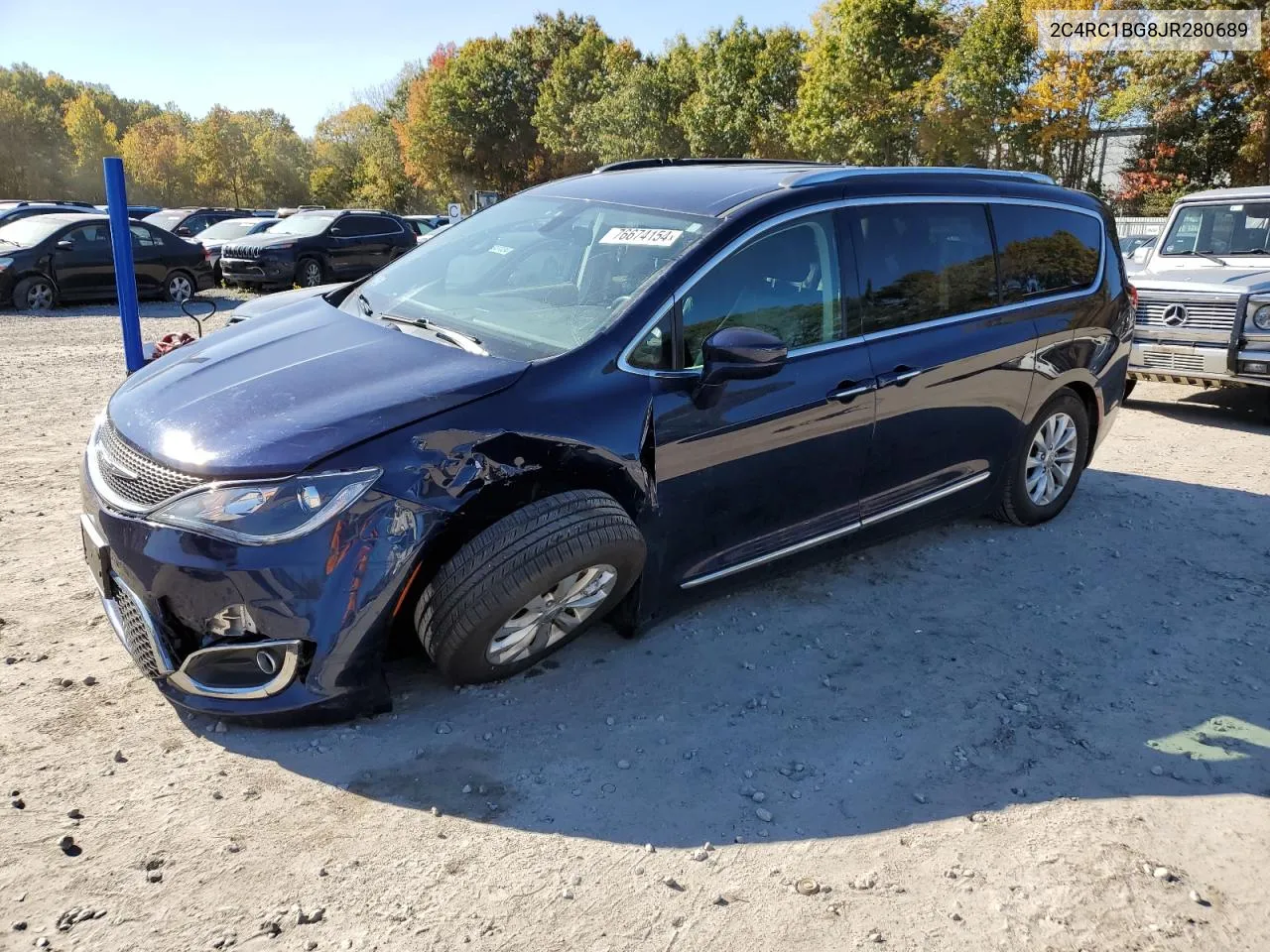 2018 Chrysler Pacifica Touring L VIN: 2C4RC1BG8JR280689 Lot: 76674154