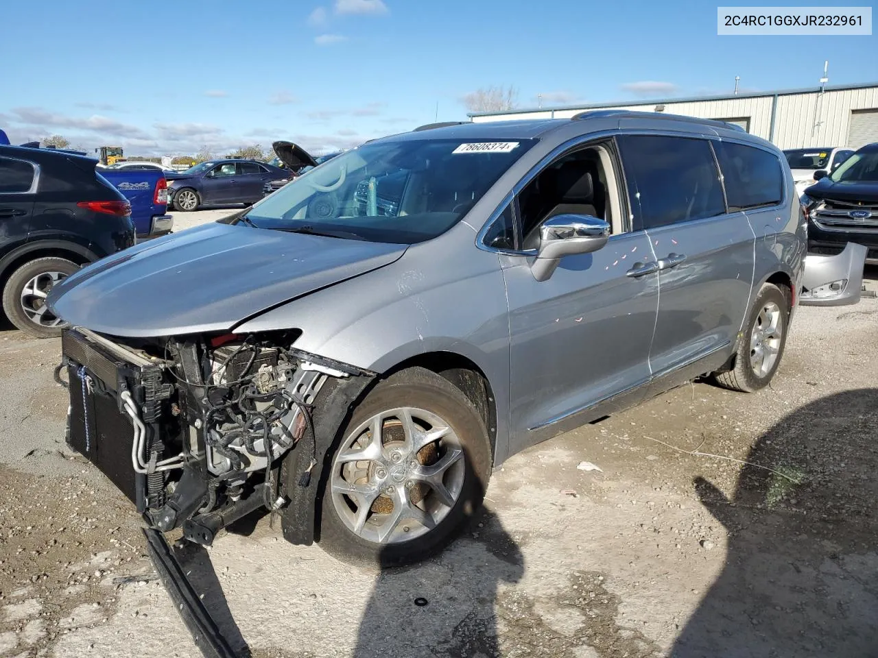 2018 Chrysler Pacifica Limited VIN: 2C4RC1GGXJR232961 Lot: 78608374