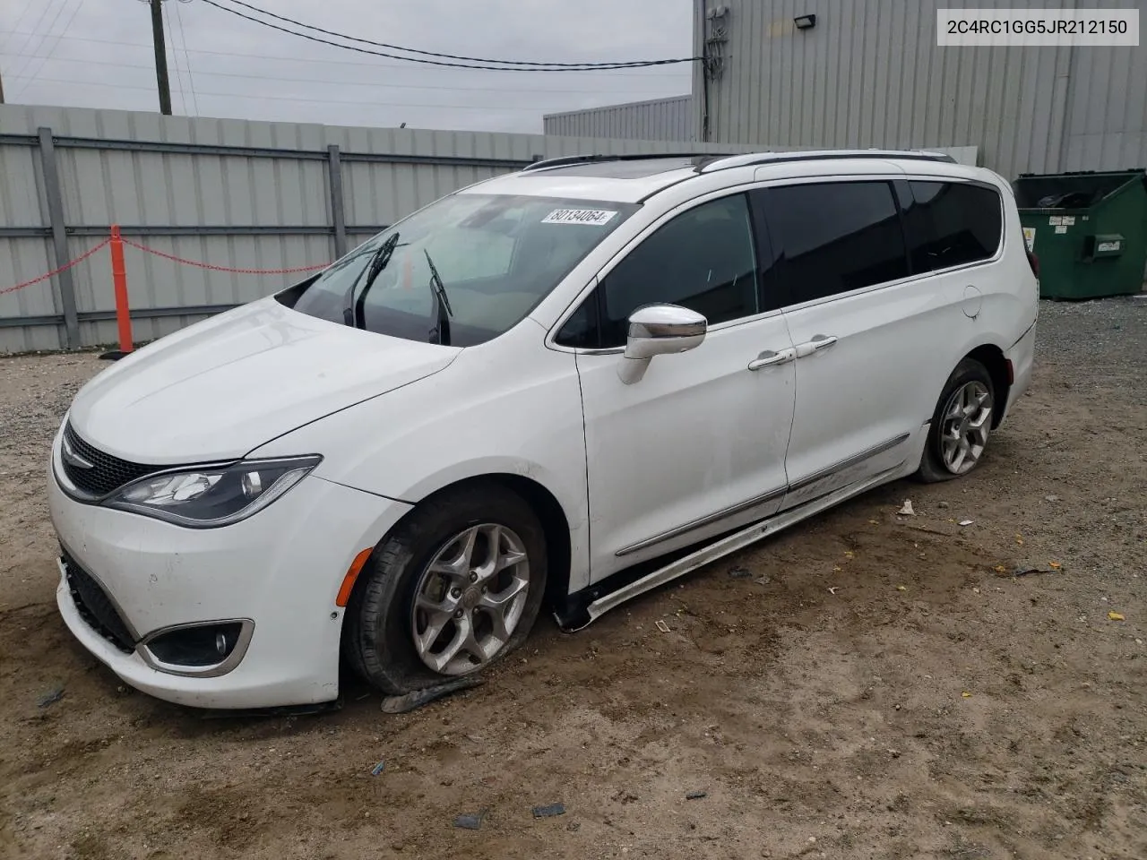 2018 Chrysler Pacifica Limited VIN: 2C4RC1GG5JR212150 Lot: 80134064