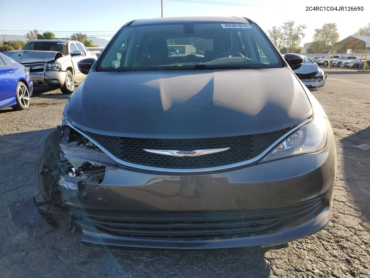 2018 Chrysler Pacifica Lx VIN: 2C4RC1CG4JR126690 Lot: 80387014