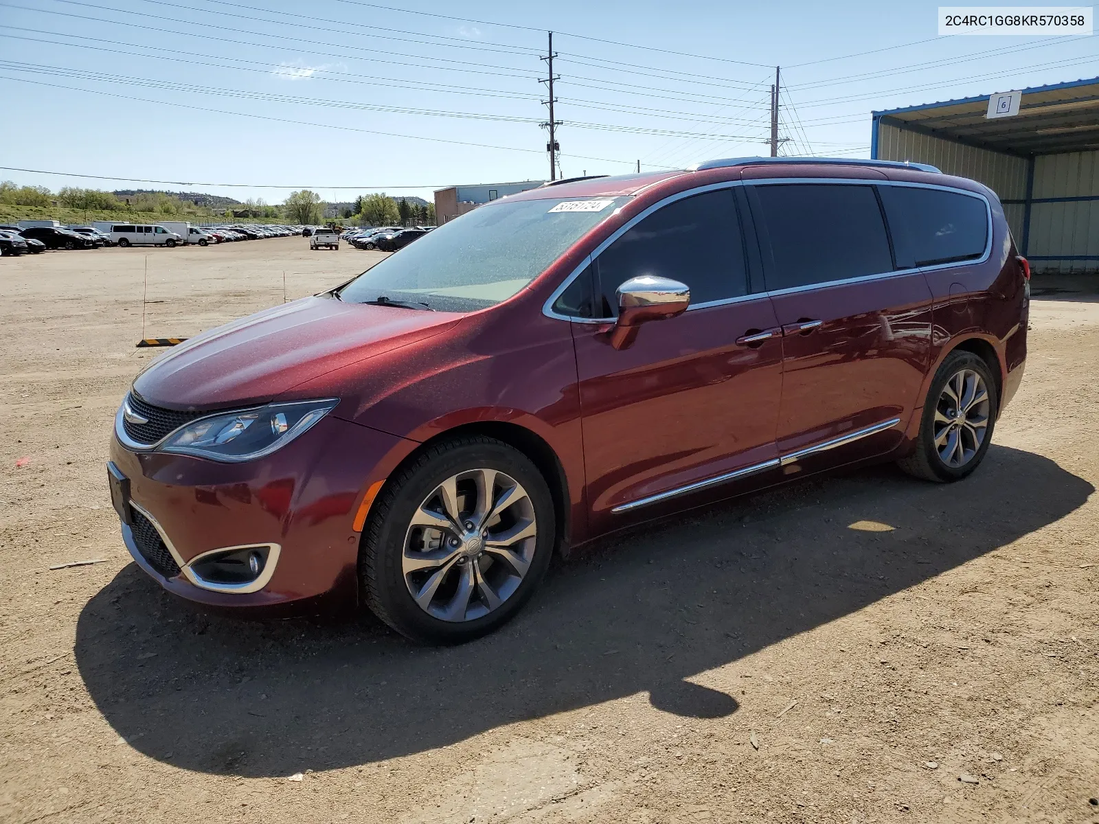 2019 Chrysler Pacifica Limited VIN: 2C4RC1GG8KR570358 Lot: 53151724