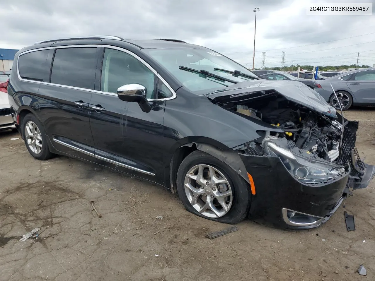 2019 Chrysler Pacifica Limited VIN: 2C4RC1GG3KR569487 Lot: 72122174