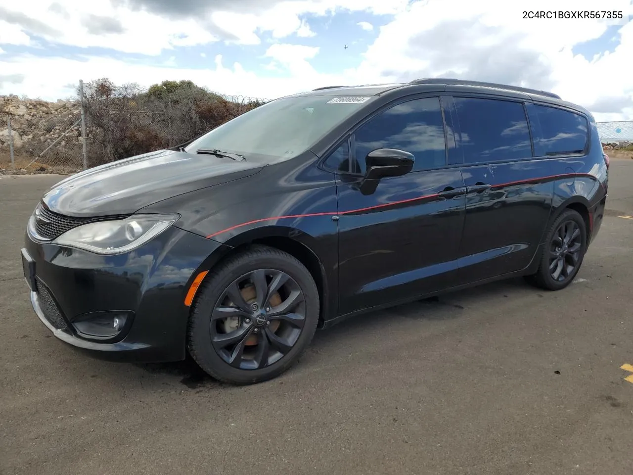 2019 Chrysler Pacifica Touring L VIN: 2C4RC1BGXKR567355 Lot: 73608964