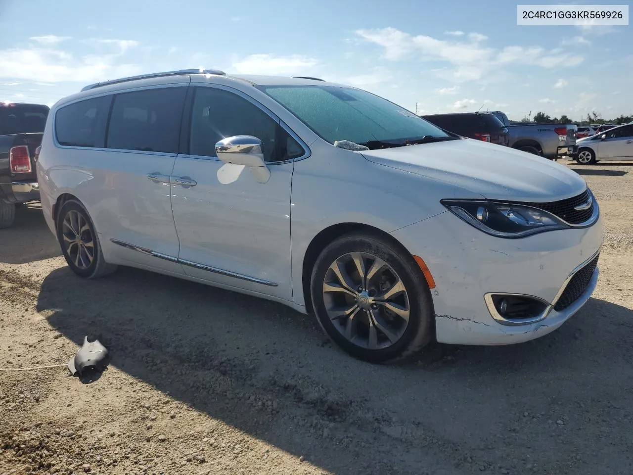 2019 Chrysler Pacifica Limited VIN: 2C4RC1GG3KR569926 Lot: 73689684