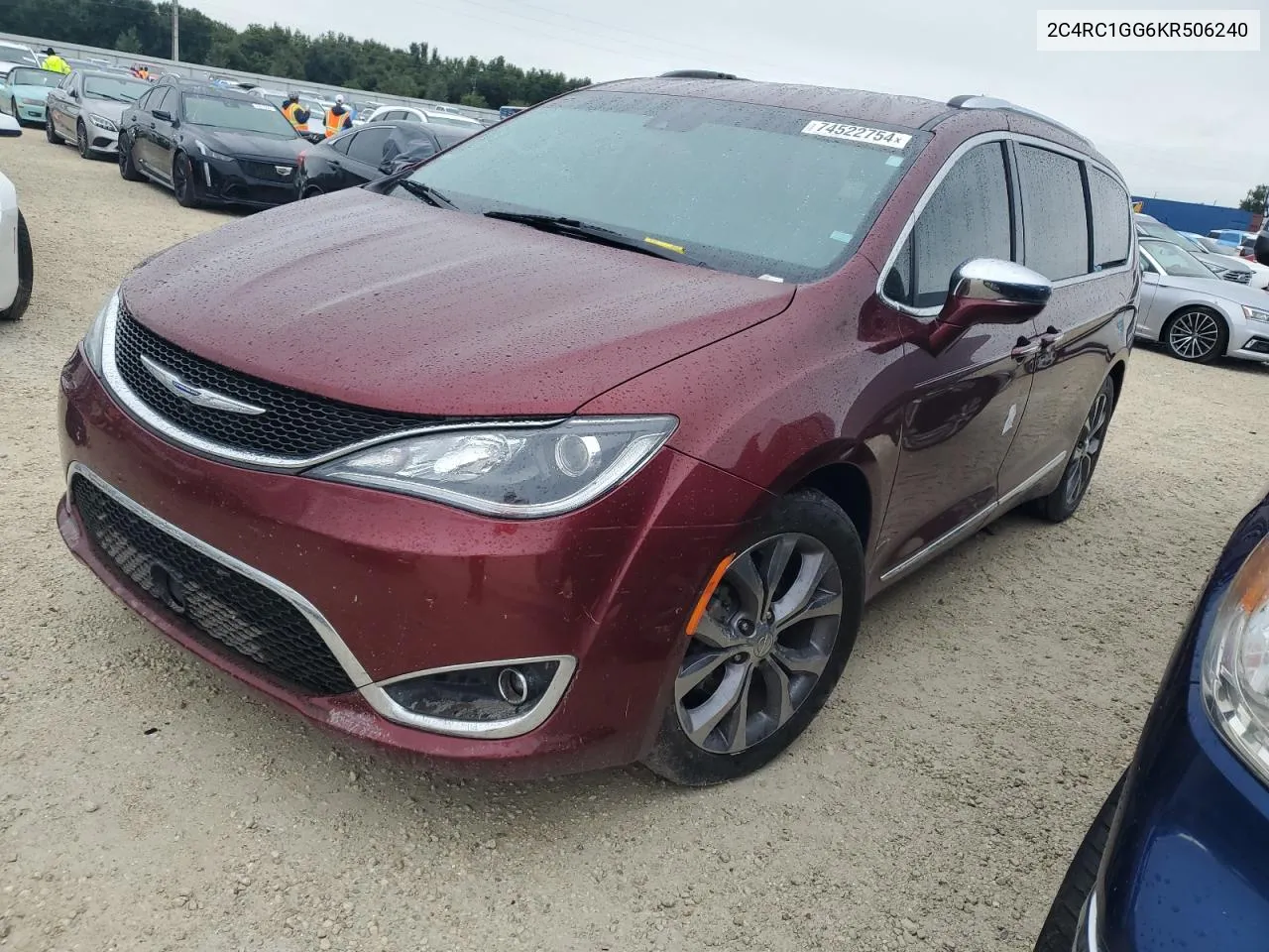 2019 Chrysler Pacifica Limited VIN: 2C4RC1GG6KR506240 Lot: 74522754