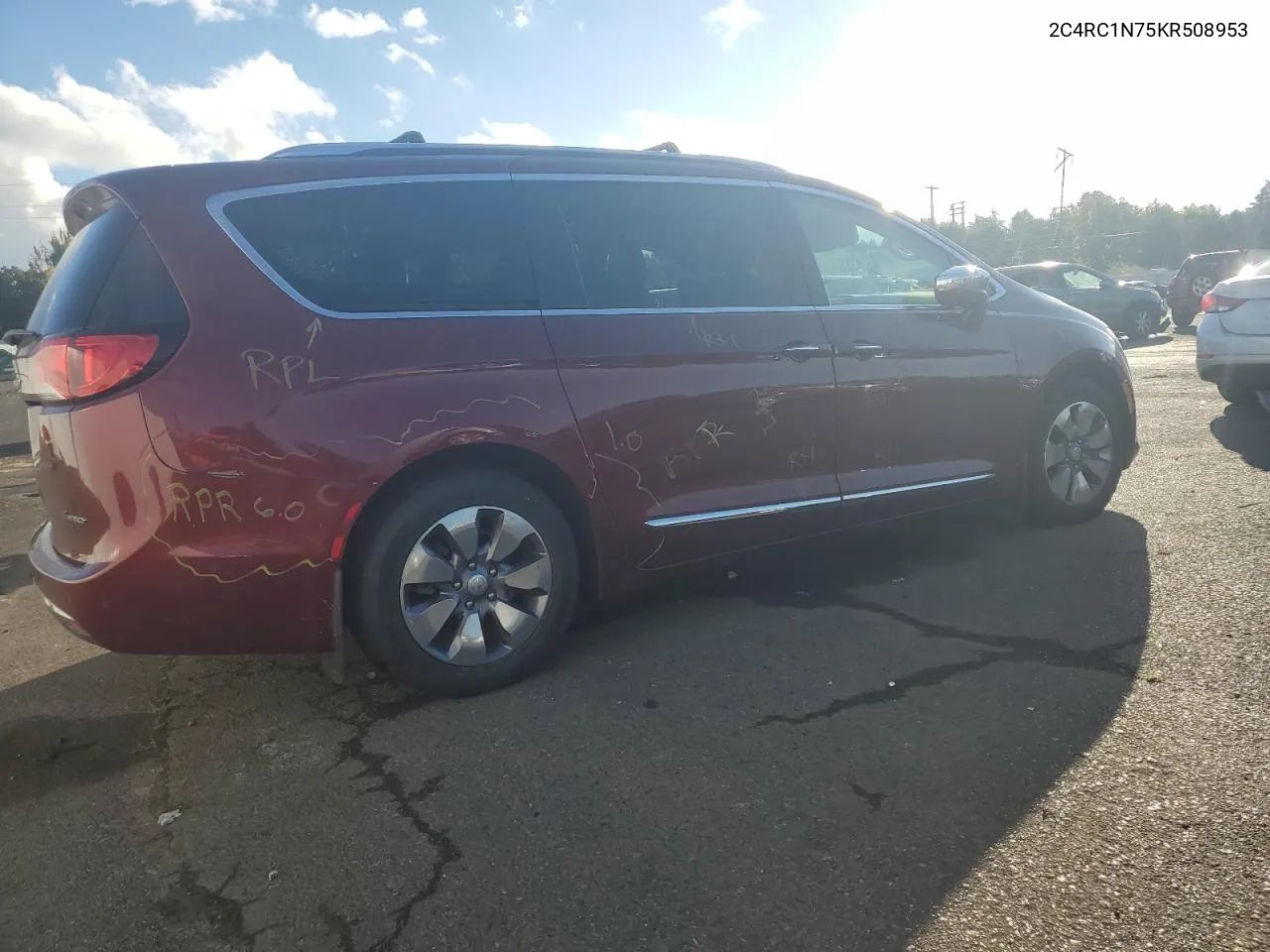 2019 Chrysler Pacifica Hybrid Limited VIN: 2C4RC1N75KR508953 Lot: 74604504