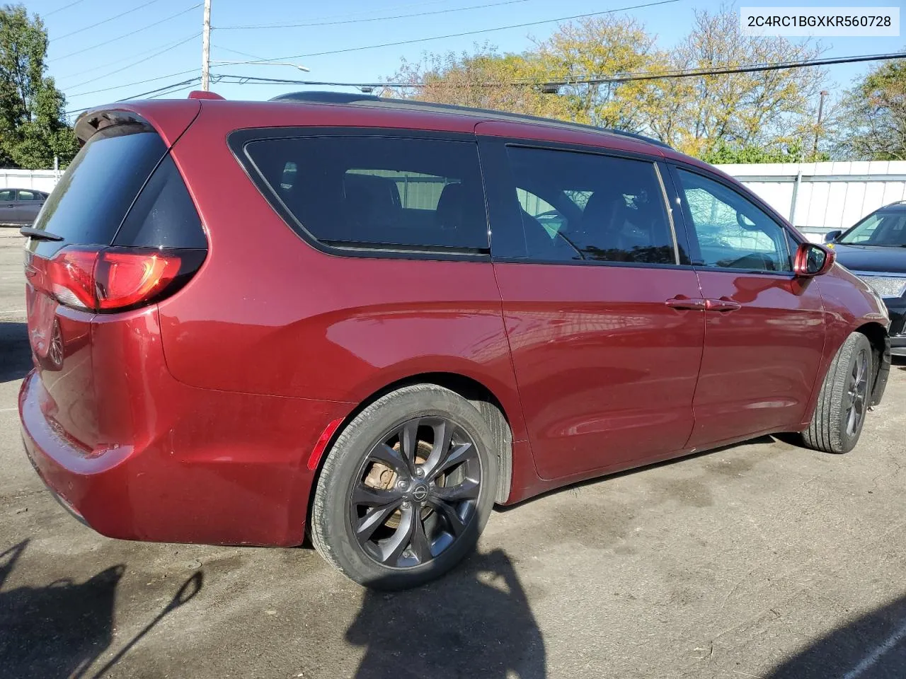 2019 Chrysler Pacifica Touring L VIN: 2C4RC1BGXKR560728 Lot: 74694474