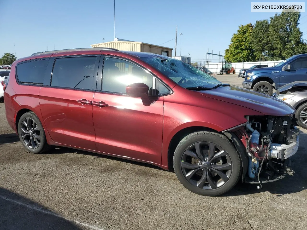 2019 Chrysler Pacifica Touring L VIN: 2C4RC1BGXKR560728 Lot: 74694474