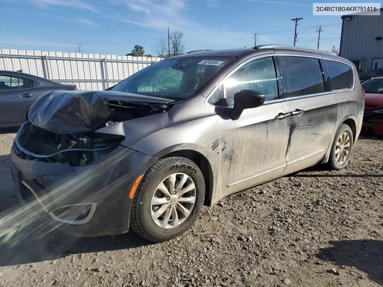 2019 Chrysler Pacifica Touring L VIN: 2C4RC1BG4KR751416 Lot: 76245594