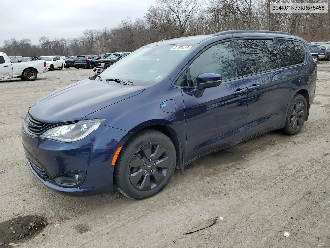 2019 Chrysler Pacifica Hybrid Limited VIN: 2C4RC1N77KR675458 Lot: 81190224