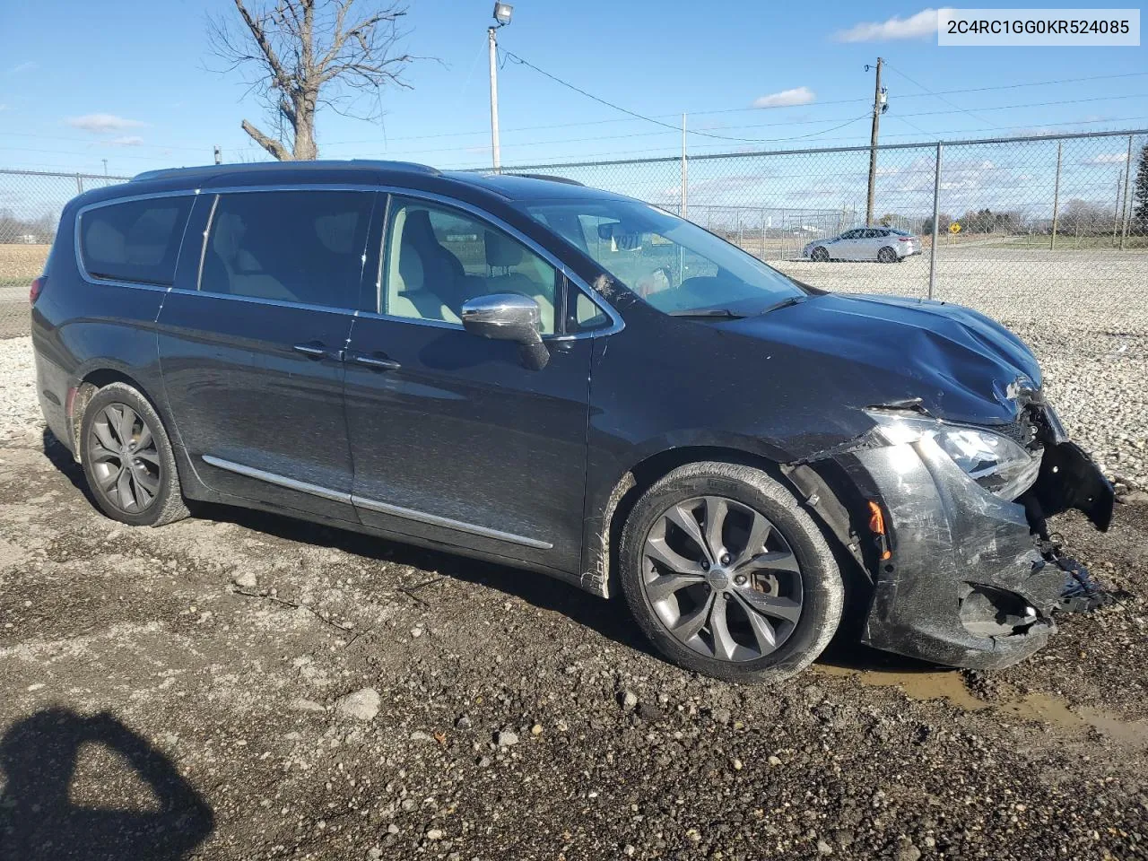 2019 Chrysler Pacifica Limited VIN: 2C4RC1GG0KR524085 Lot: 81402564