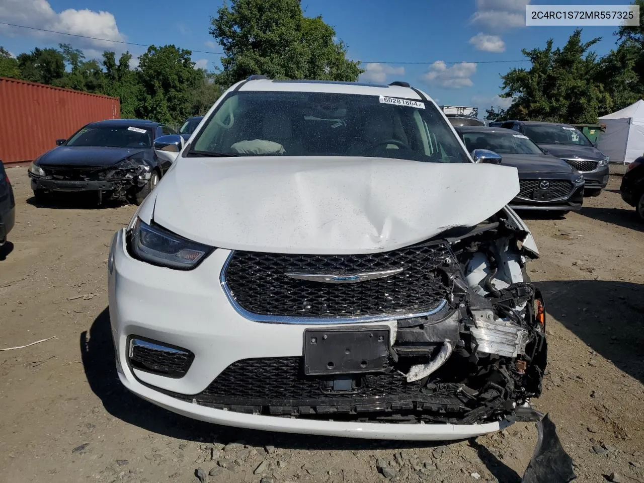 2021 Chrysler Pacifica Hybrid Limited VIN: 2C4RC1S72MR557325 Lot: 60281864