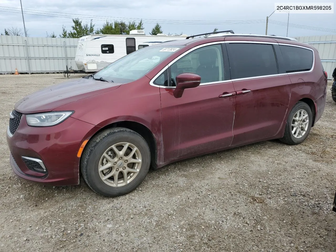 2021 Chrysler Pacifica Touring L VIN: 2C4RC1BGXMR598205 Lot: 69713924