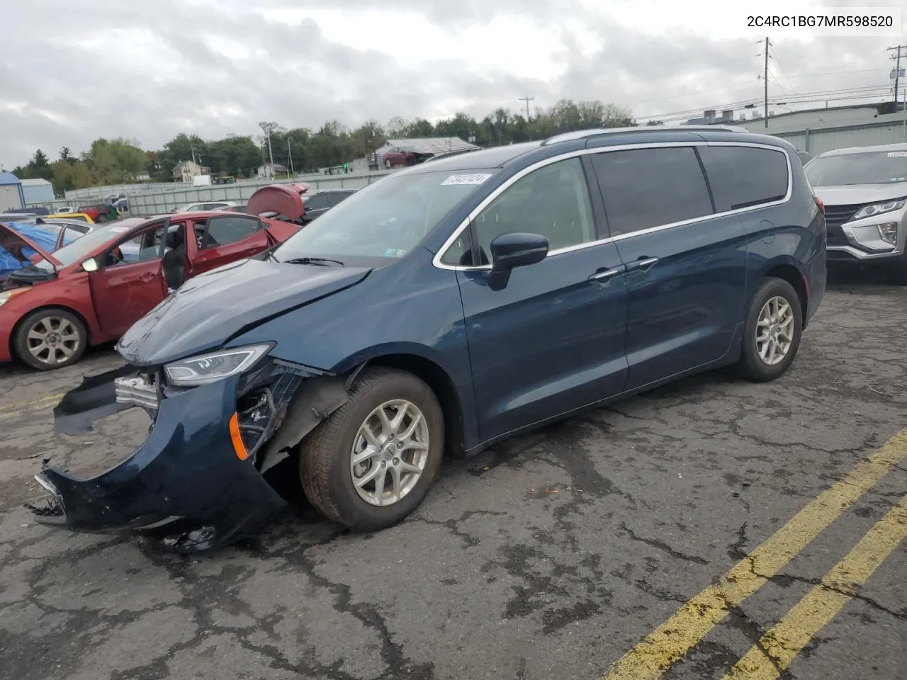 2021 Chrysler Pacifica Touring L VIN: 2C4RC1BG7MR598520 Lot: 73437424