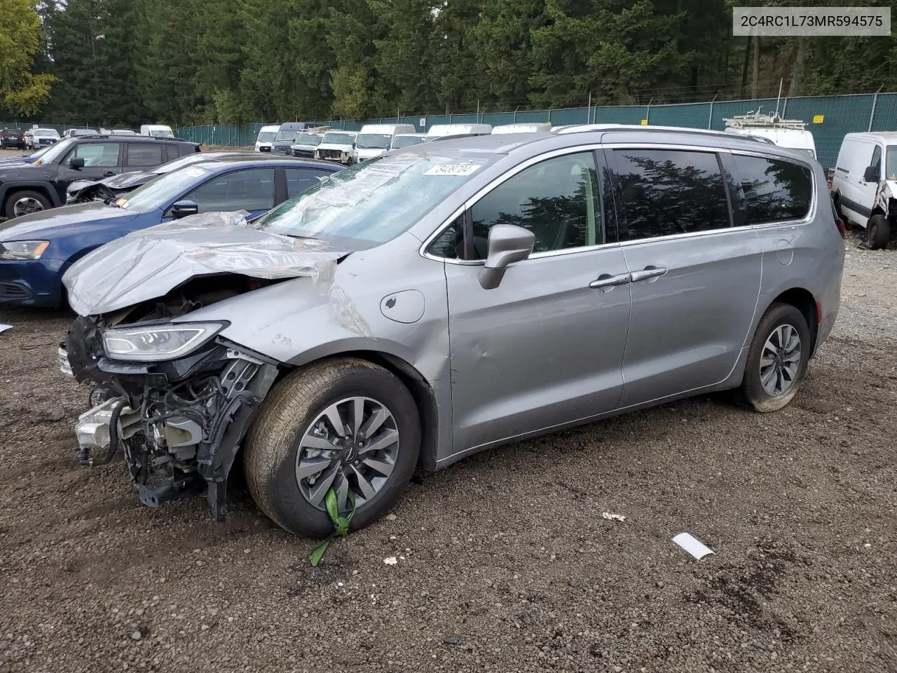 2021 Chrysler Pacifica Hybrid Touring L VIN: 2C4RC1L73MR594575 Lot: 73439704