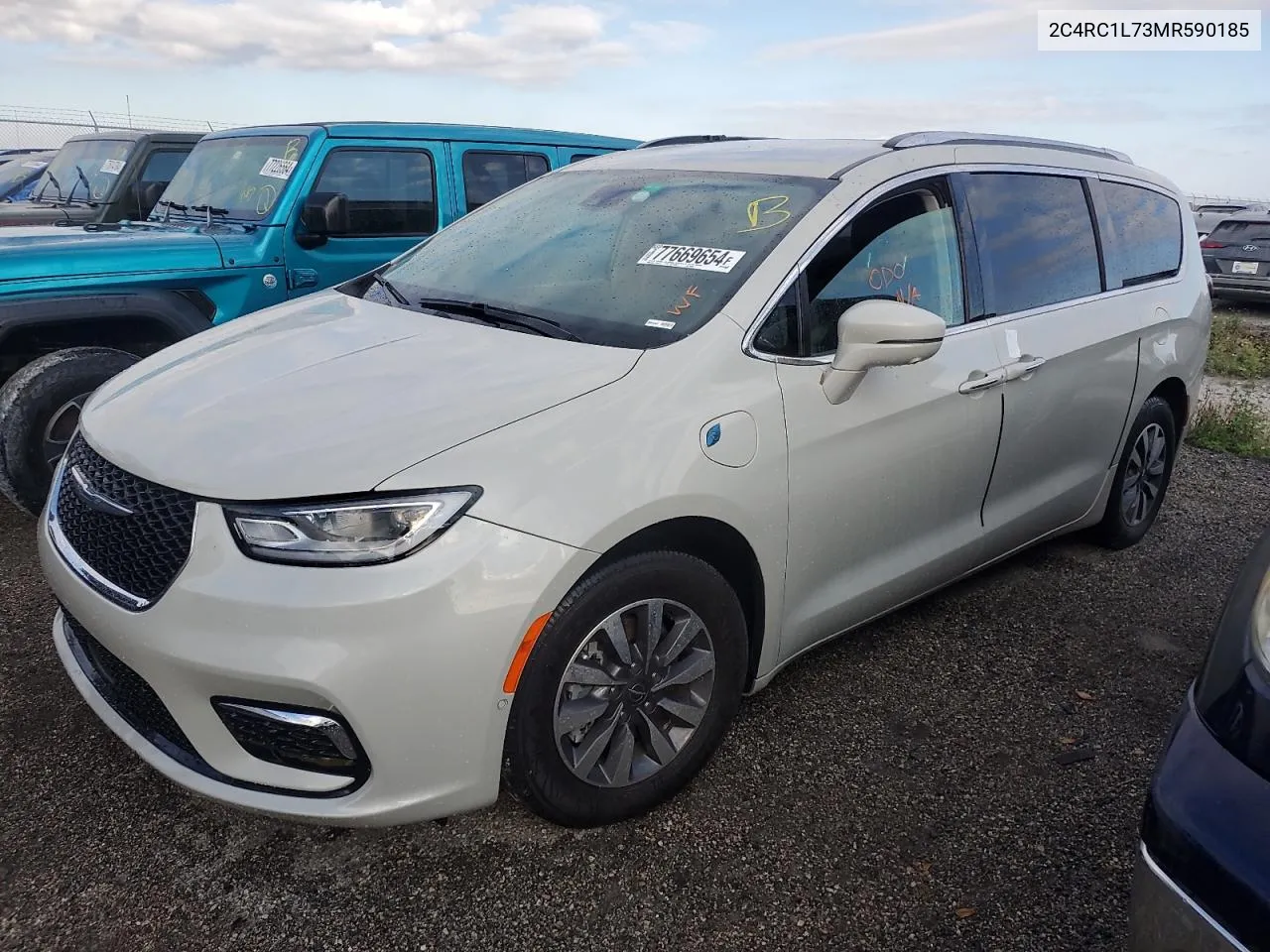 2021 Chrysler Pacifica Hybrid Touring L VIN: 2C4RC1L73MR590185 Lot: 77669654