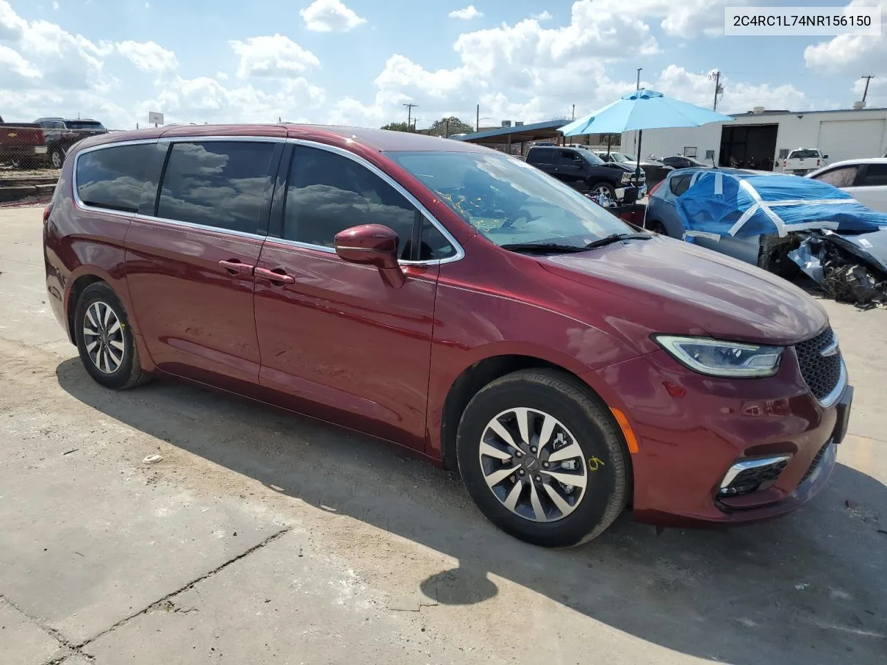 2022 Chrysler Pacifica Hybrid Touring L VIN: 2C4RC1L74NR156150 Lot: 72197714