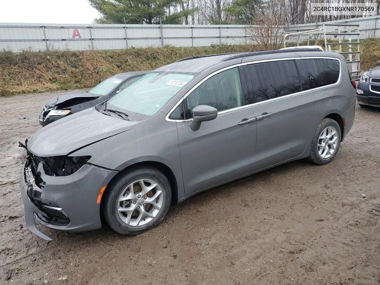 2022 Chrysler Pacifica Touring L VIN: 2C4RC1BGXNR170569 Lot: 80115784