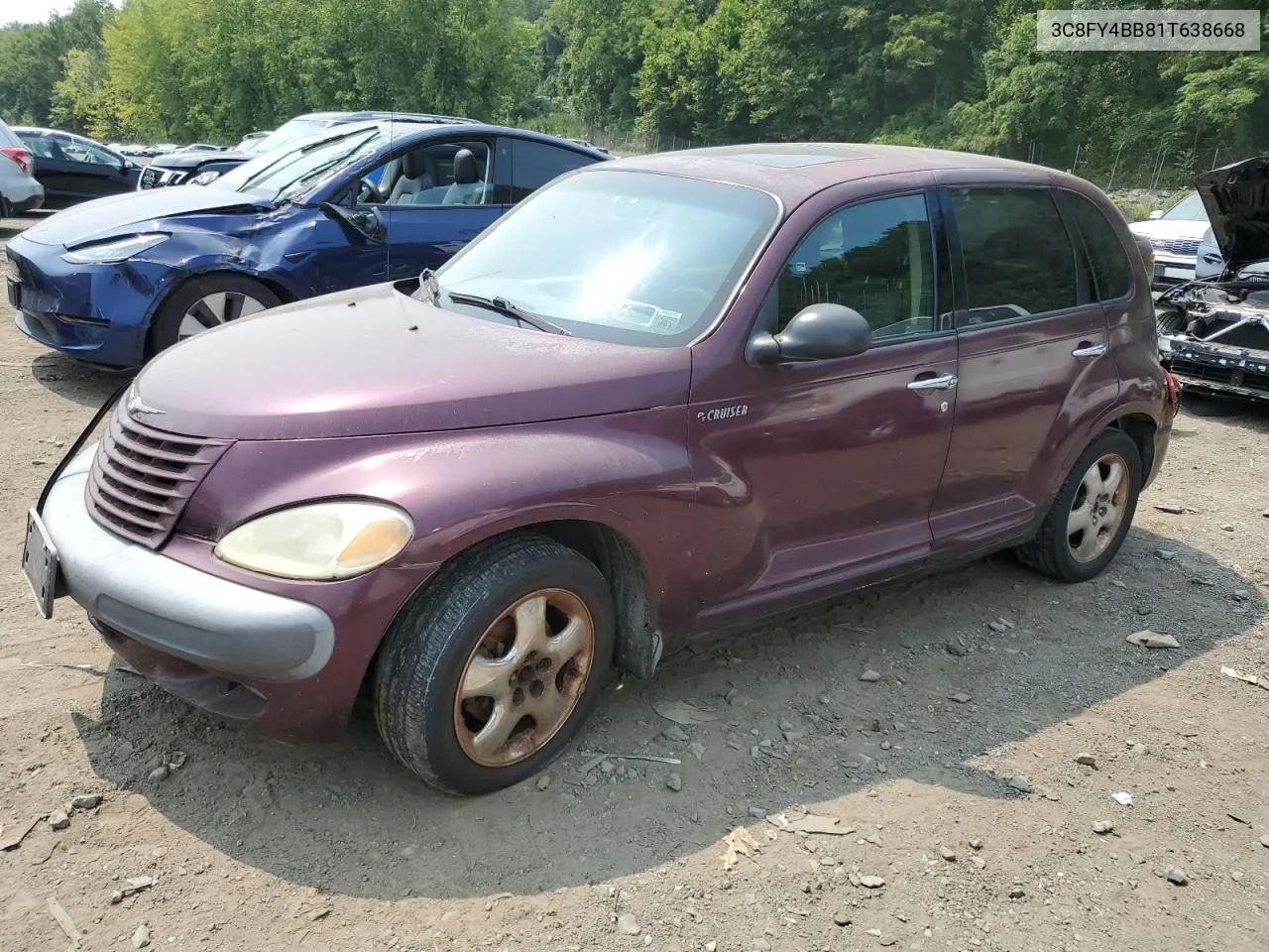 2001 Chrysler Pt Cruiser VIN: 3C8FY4BB81T638668 Lot: 67225594