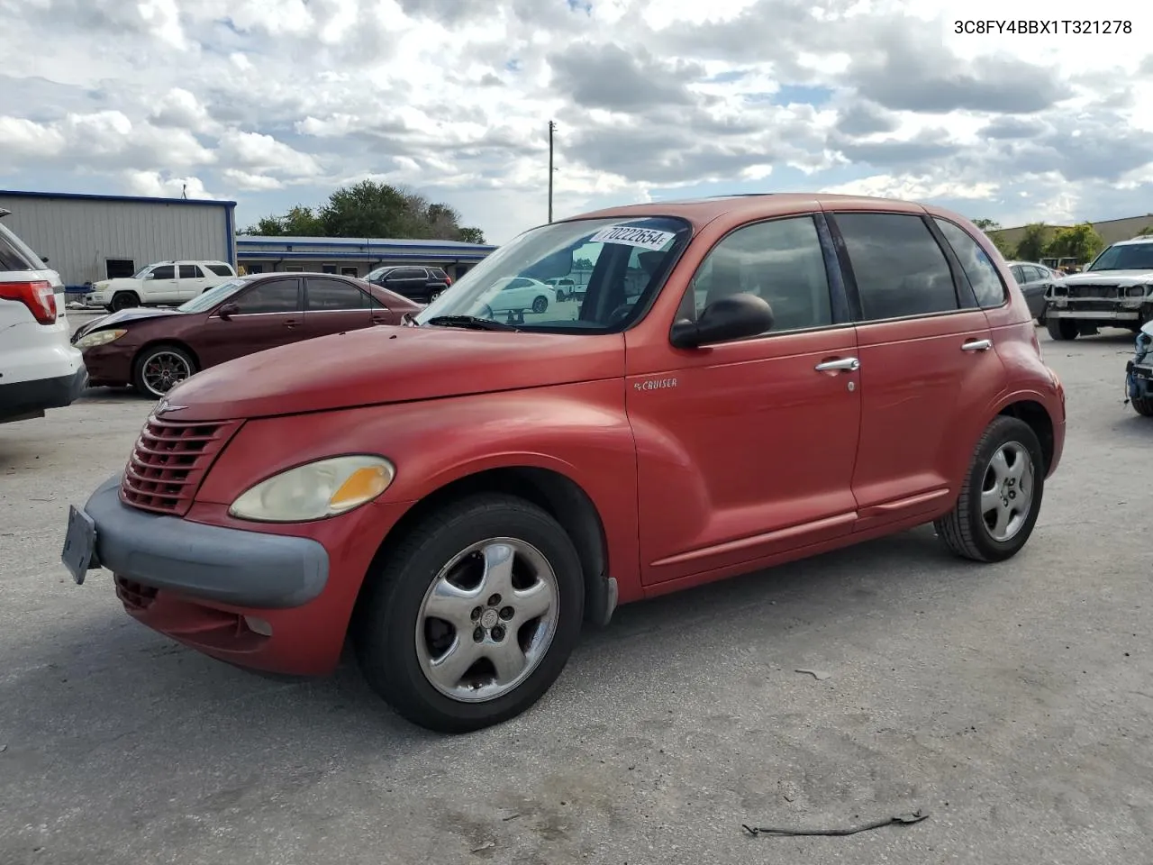 2001 Chrysler Pt Cruiser VIN: 3C8FY4BBX1T321278 Lot: 70222654