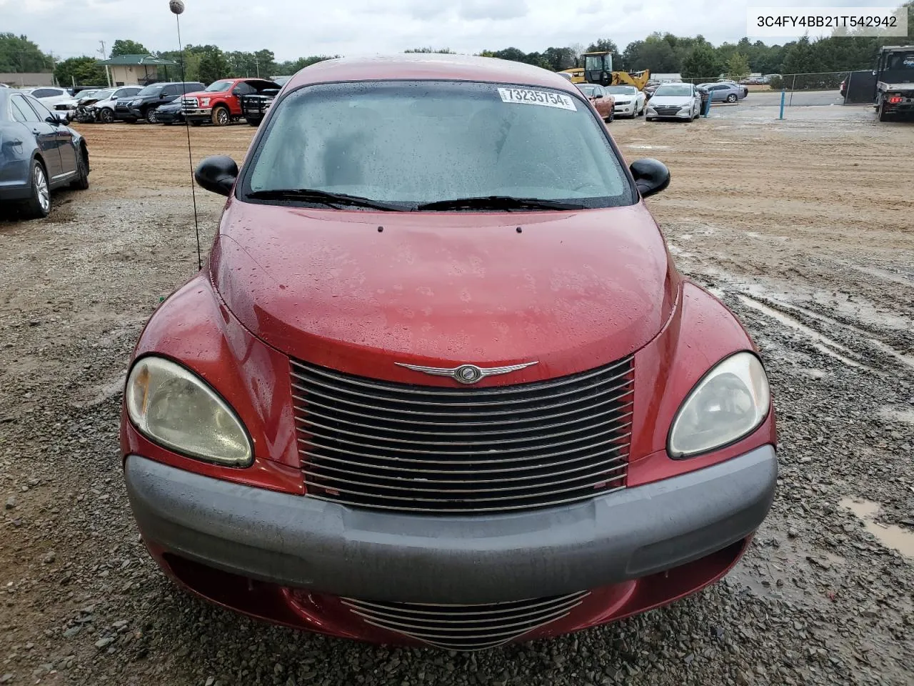 2001 Chrysler Pt Cruiser VIN: 3C4FY4BB21T542942 Lot: 73235754