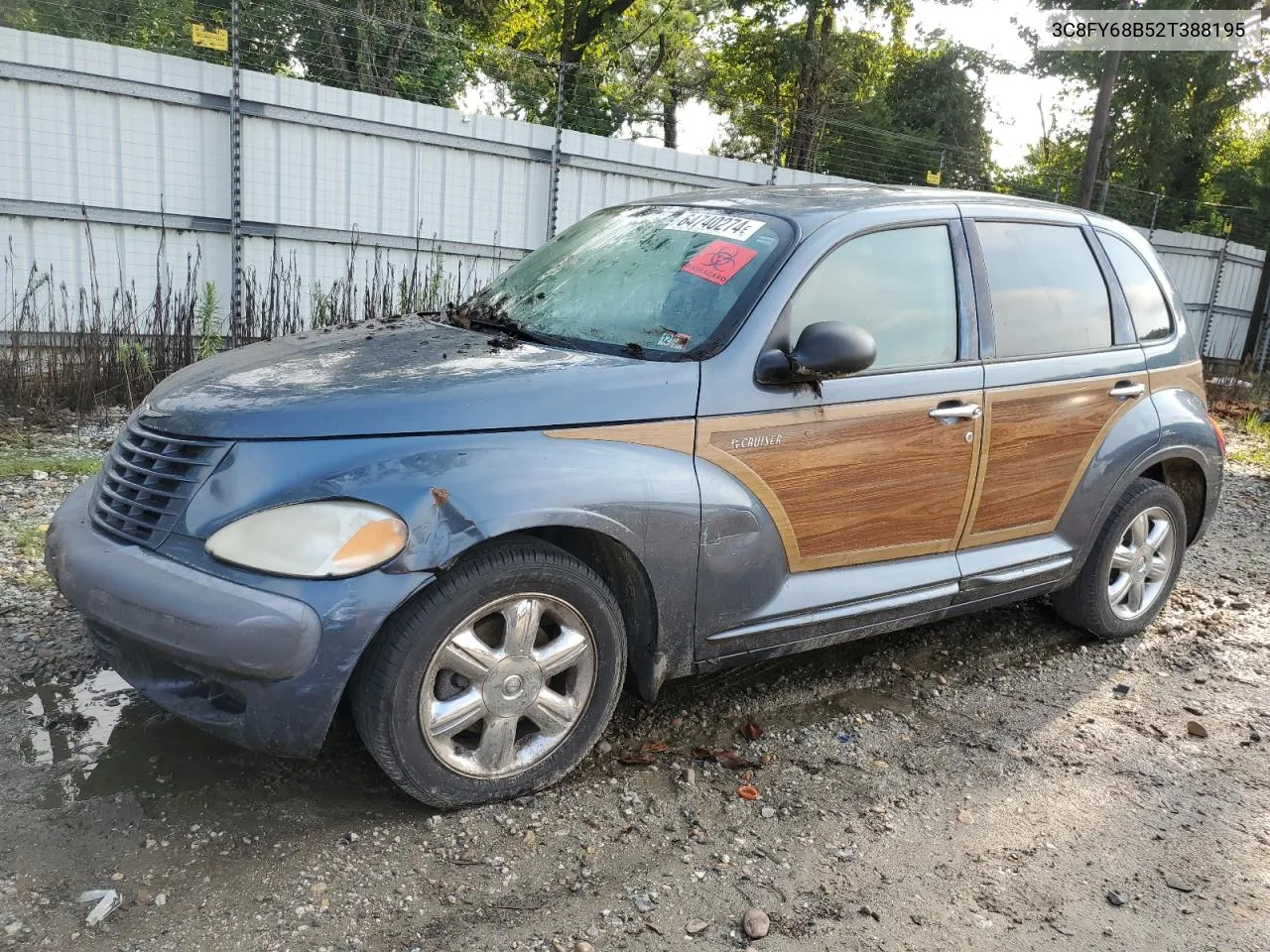 2002 Chrysler Pt Cruiser Limited VIN: 3C8FY68B52T388195 Lot: 64740274