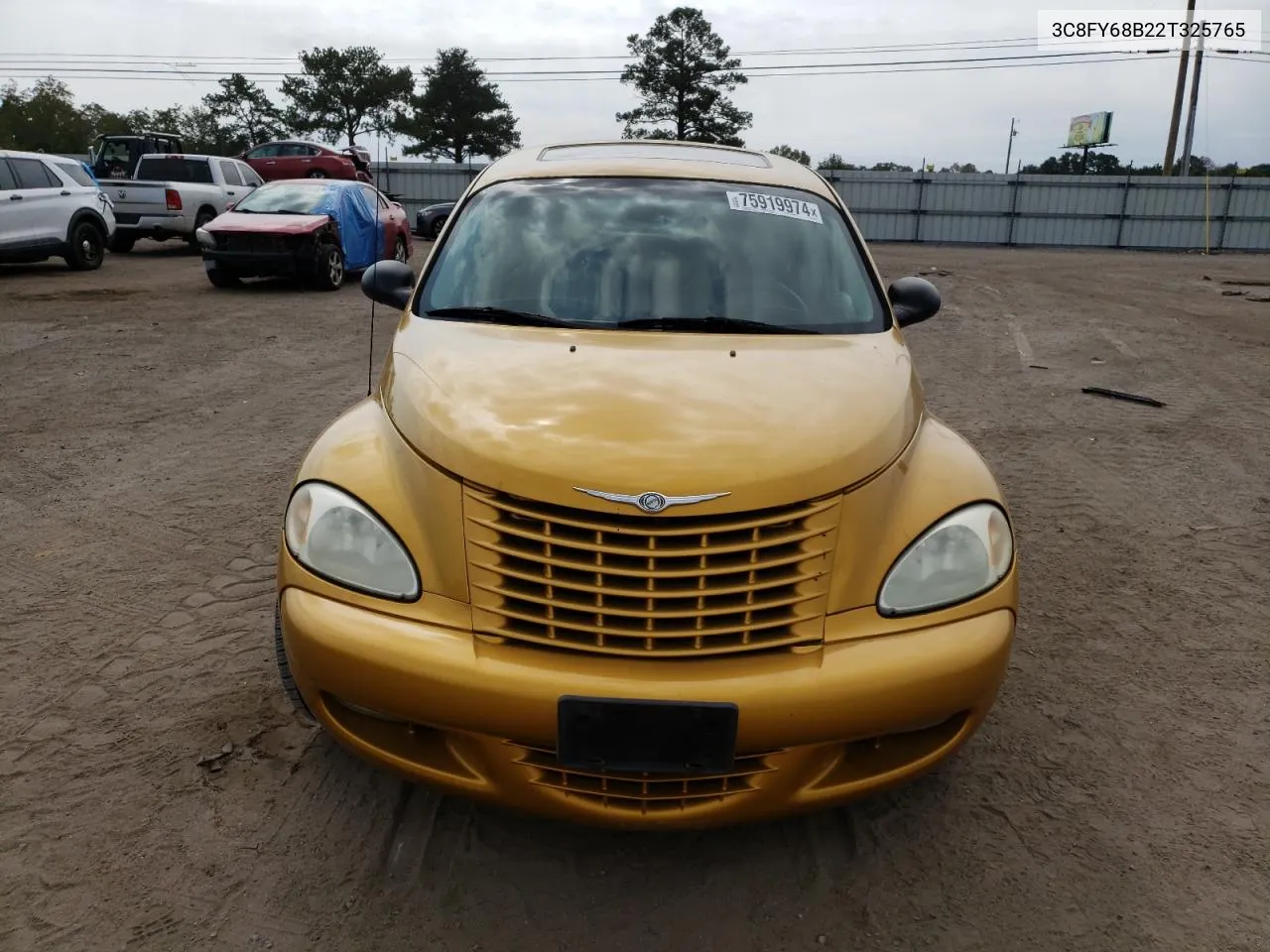 2002 Chrysler Pt Cruiser Limited VIN: 3C8FY68B22T325765 Lot: 75919974