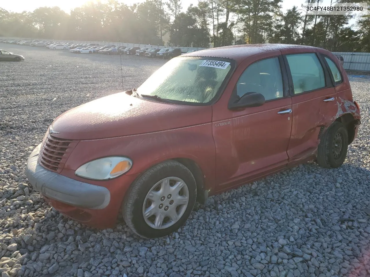 2002 Chrysler Pt Cruiser Classic VIN: 3C4FY48B12T352980 Lot: 77355494