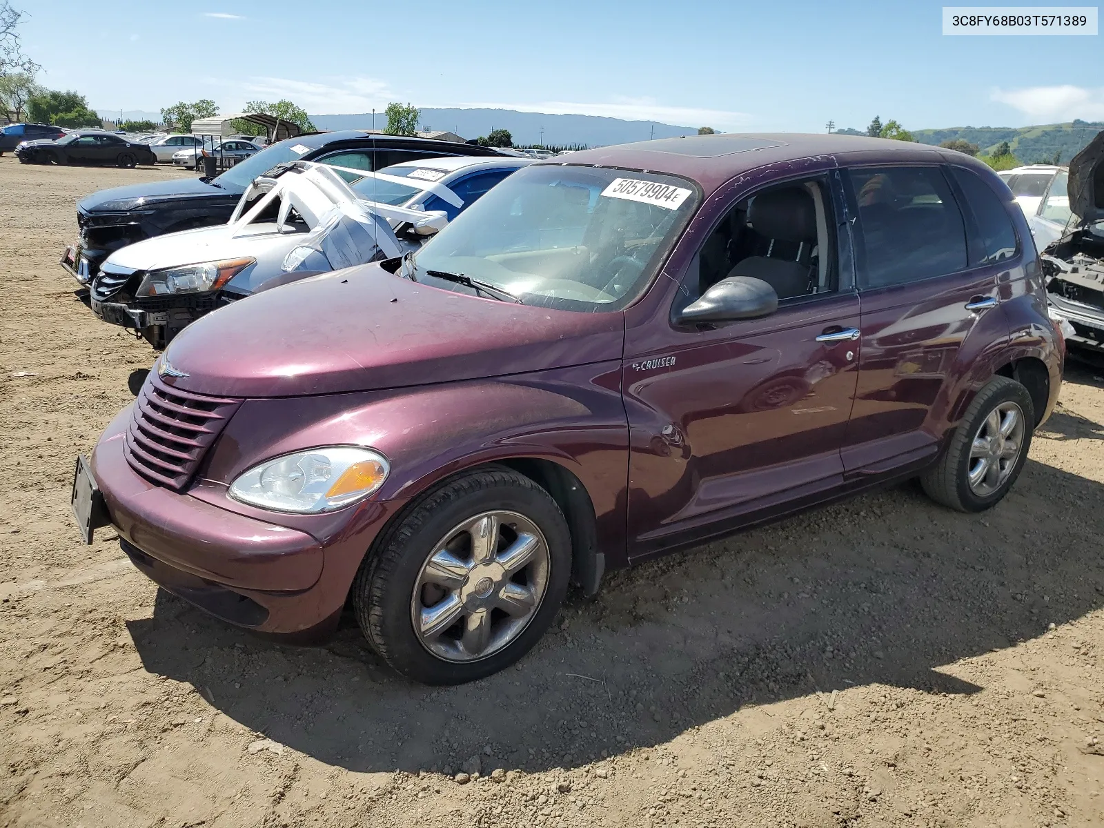 2003 Chrysler Pt Cruiser Limited VIN: 3C8FY68B03T571389 Lot: 50579904