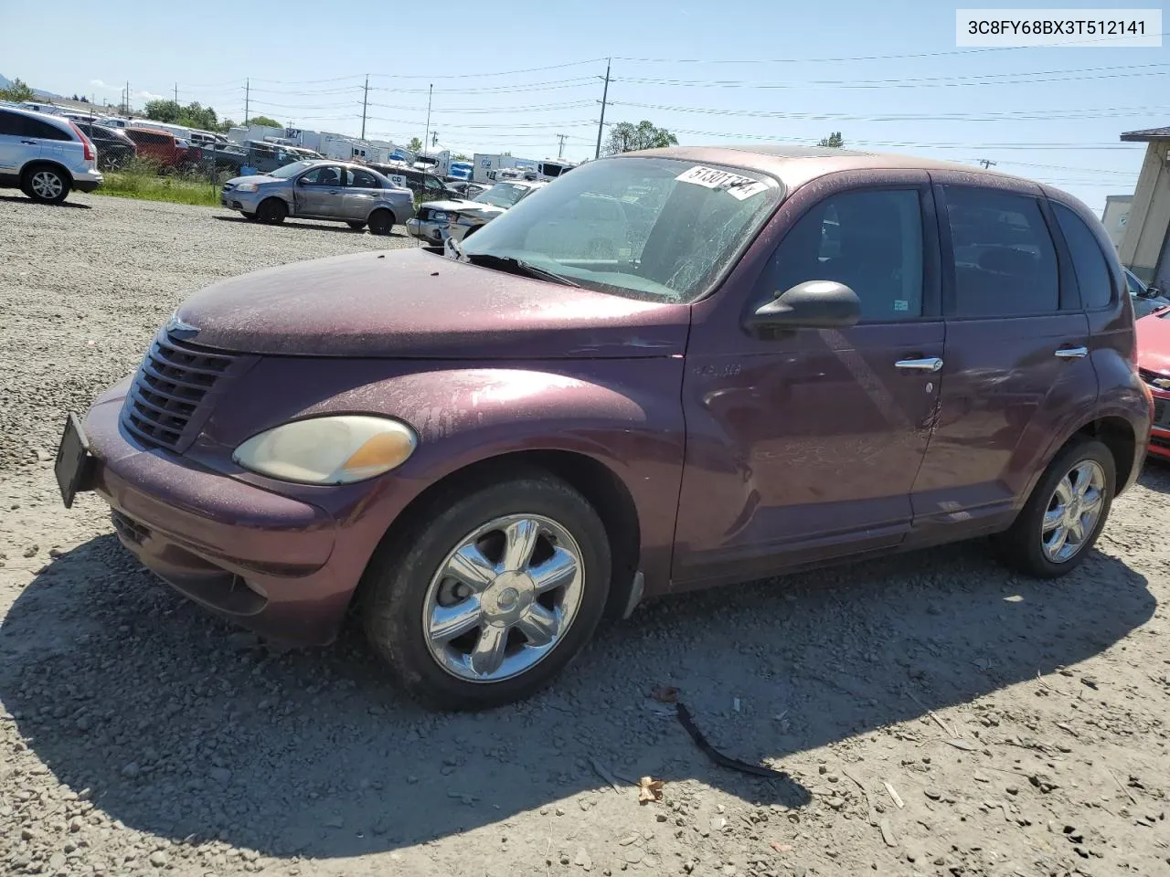 2003 Chrysler Pt Cruiser Limited VIN: 3C8FY68BX3T512141 Lot: 51301784