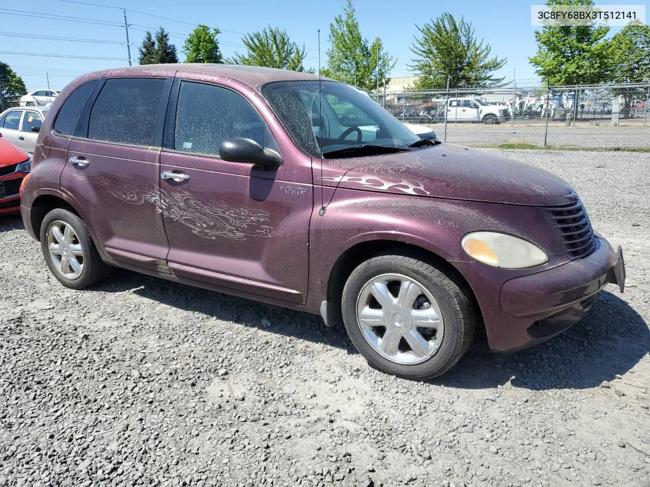 2003 Chrysler Pt Cruiser Limited VIN: 3C8FY68BX3T512141 Lot: 51301784