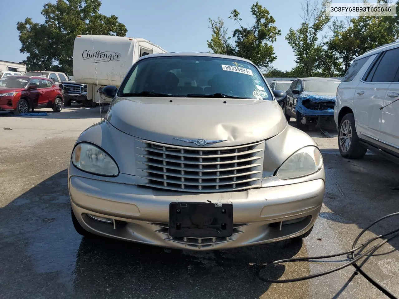 2003 Chrysler Pt Cruiser Limited VIN: 3C8FY68B93T655646 Lot: 66339994