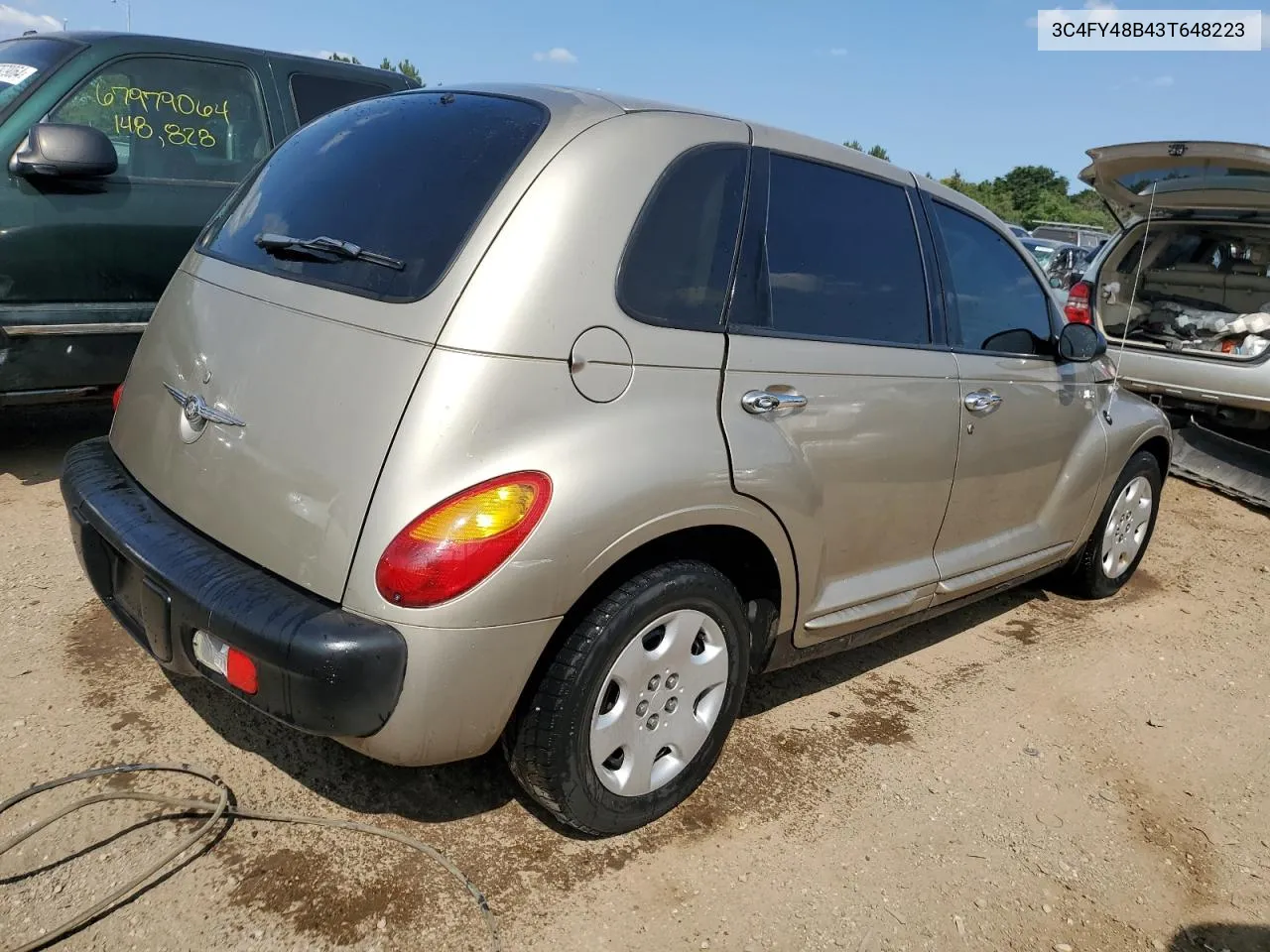 2003 Chrysler Pt Cruiser Classic VIN: 3C4FY48B43T648223 Lot: 67996594