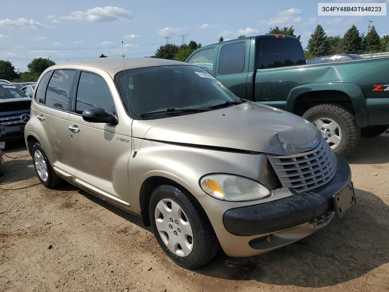 2003 Chrysler Pt Cruiser Classic VIN: 3C4FY48B43T648223 Lot: 67996594