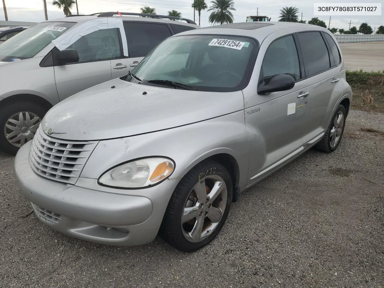 2003 Chrysler Pt Cruiser Gt VIN: 3C8FY78G83T571027 Lot: 74291254