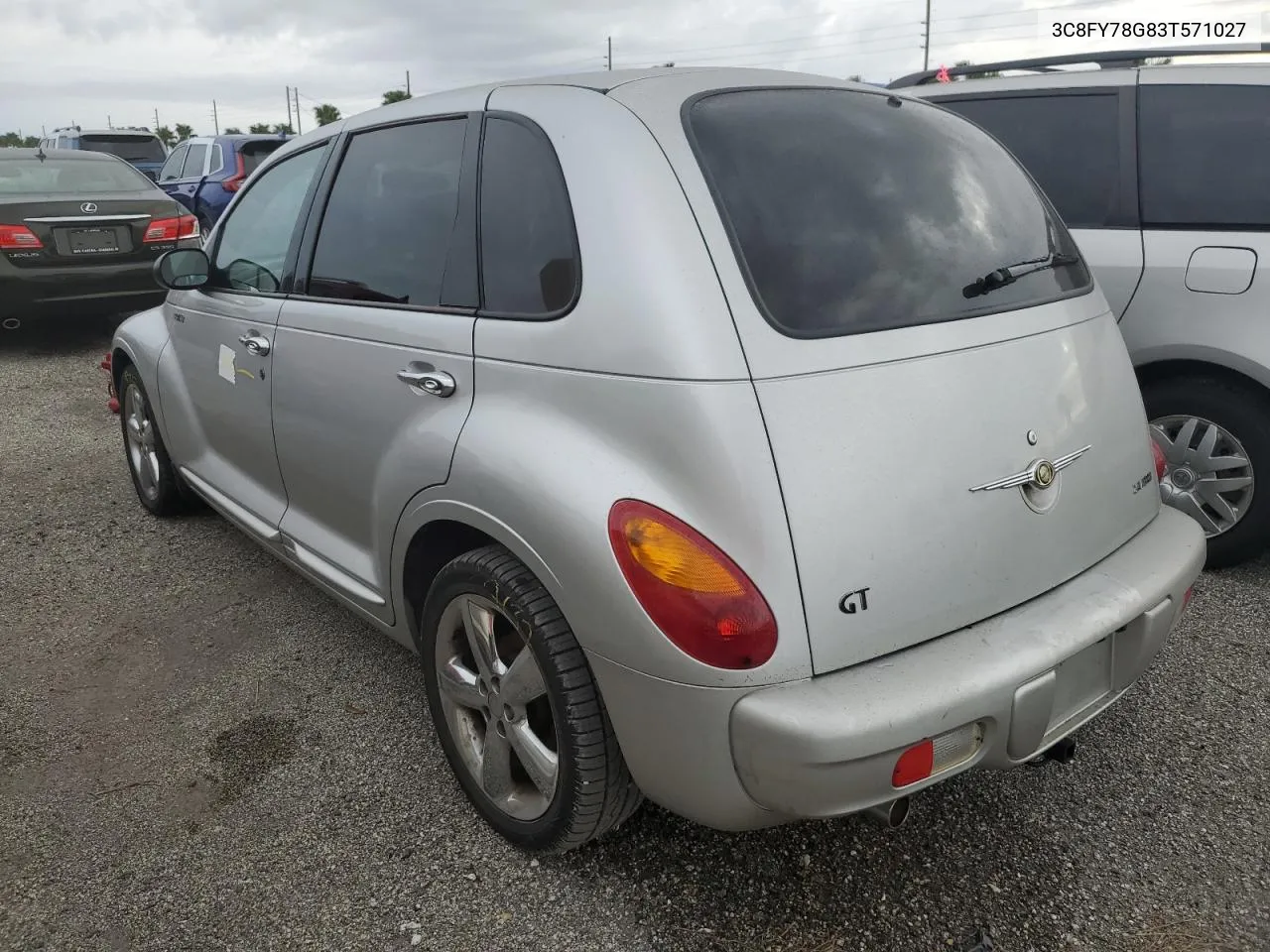 2003 Chrysler Pt Cruiser Gt VIN: 3C8FY78G83T571027 Lot: 74291254