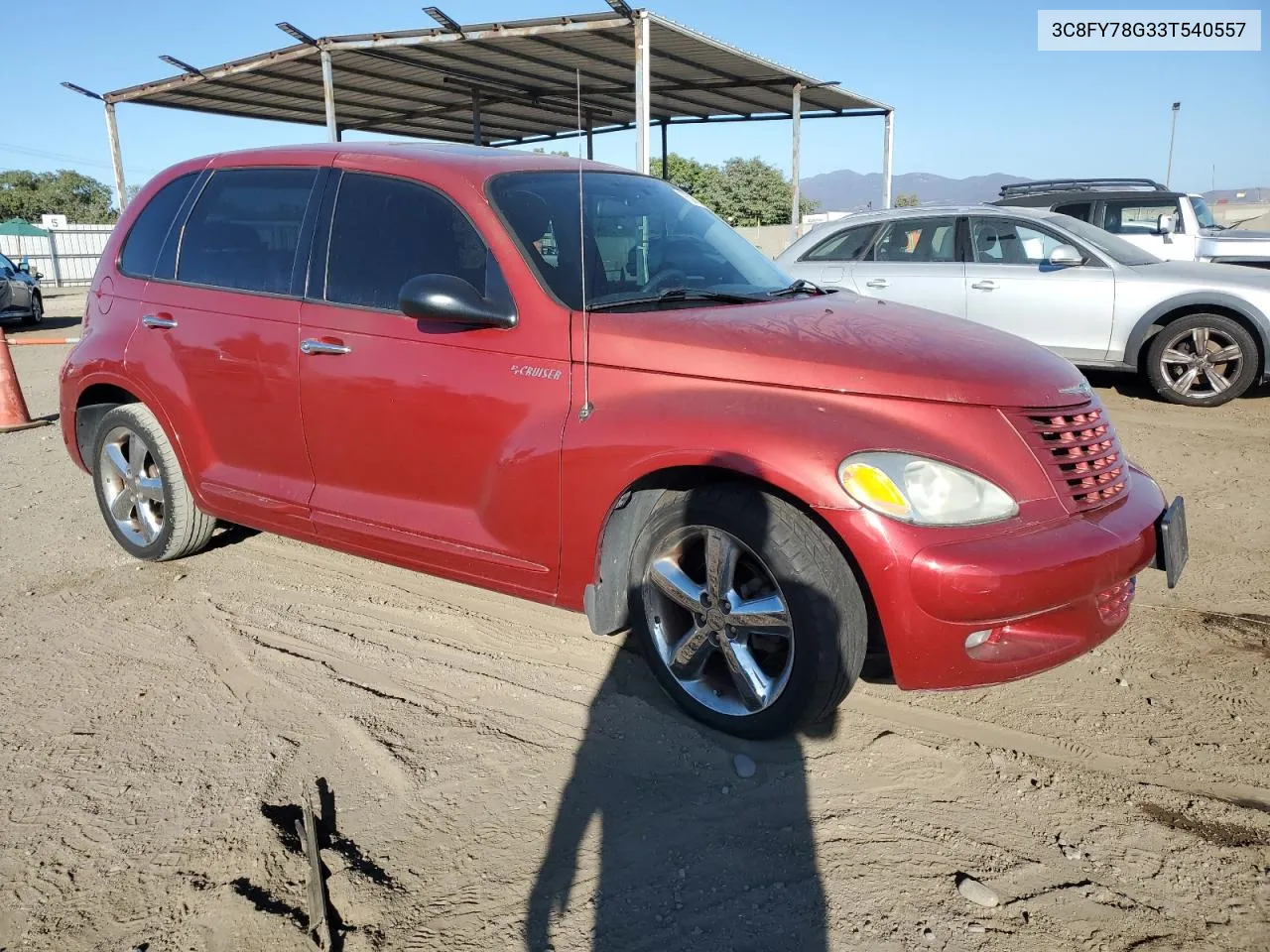 2003 Chrysler Pt Cruiser Gt VIN: 3C8FY78G33T540557 Lot: 75767804